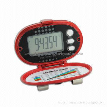 Portable Digital Pedometer with Time Display, Exercise Timer